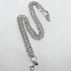 Origami Owl Silver Tone ‘ Over The Heart ‘ Chain Necklace 30” + 2” Extender